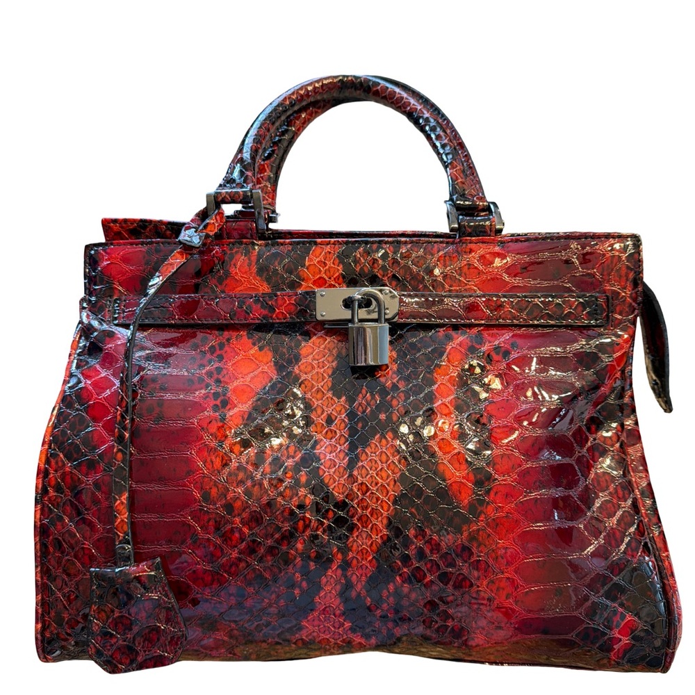 DANIER Luxury Red Leather Handbag